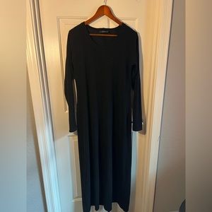 Long charcoal Metamorphoza maxi dress